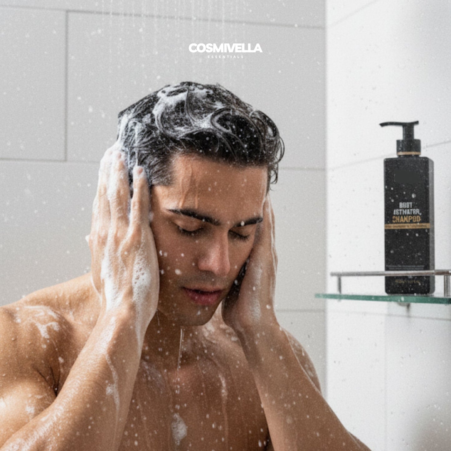 Champú activador de raíces para hombres. Mejora la densidad capilar en cada lavado.